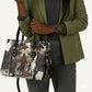 King Of Kings Jesus Is King Lion Of Judah Africa Leather Bag Black Christ Religious Faith Lion Crown Grunge