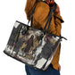 King Of Kings Jesus Is King Lion Of Judah Africa Leather Tote Bag Black Christ Religious Faith Lion Crown Grunge