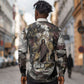 King Of Kings Jesus Is King Lion Of Judah Africa Long Sleeve Button Shirt Black Christ Religious Faith Lion Crown Grunge