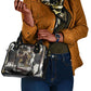 King Of Kings Jesus Is King Lion Of Judah Africa Shoulder Handbag Black Christ Religious Faith Lion Crown Grunge