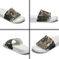 King Of Kings Jesus Is King Lion Of Judah Africa Slide Sandals Black Christ Religious Faith Lion Crown Grunge