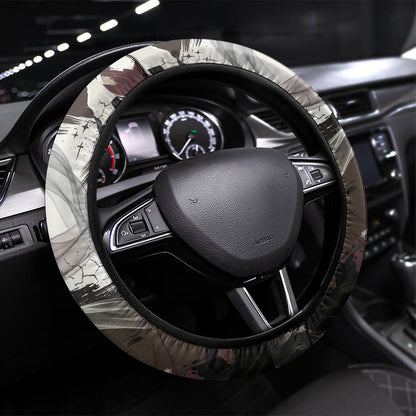 King Of Kings Jesus Is King Lion Of Judah Africa Steering Wheel Cover Black Christ Religious Faith Lion Crown Grunge