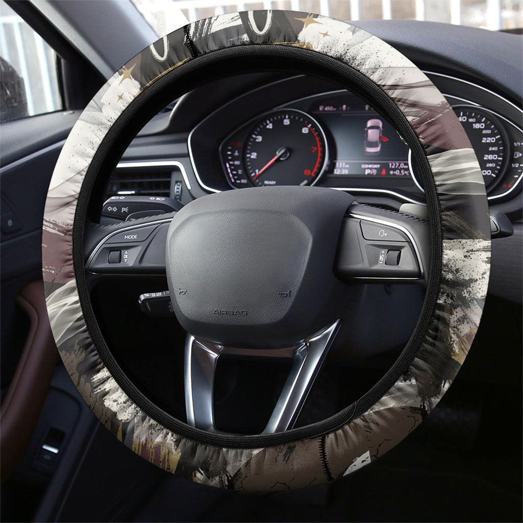 King Of Kings Jesus Is King Lion Of Judah Africa Steering Wheel Cover Black Christ Religious Faith Lion Crown Grunge