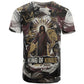 King Of Kings Jesus Is King Lion Of Judah Africa T shirt Black Christ Religious Faith Lion Crown Grunge