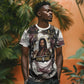 King Of Kings Jesus Is King Lion Of Judah Africa T shirt Black Christ Religious Faith Lion Crown Grunge