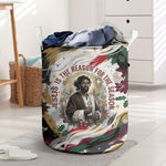 King Jesus Black Christmas Laundry Basket Religious Christian Faith Nativity Poinsettia