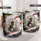 King Jesus Black Christmas Laundry Basket Religious Christian Faith Nativity Poinsettia