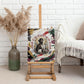 King Jesus Black Christmas Canvas Wall Art Religious Christian Faith Nativity Poinsettia