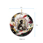 King Jesus Black Christmas Ceramic Ornament Religious Christian Faith Nativity Poinsettia