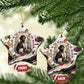 King Jesus Black Christmas Ceramic Ornament Religious Christian Faith Nativity Poinsettia