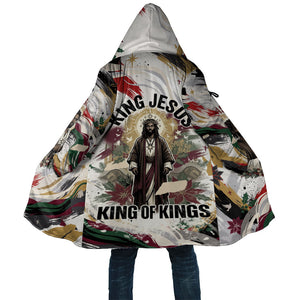 King Jesus Black Christmas Cloak Religious Christian Faith Nativity Poinsettia