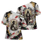 King Jesus Black Christmas Cross Shoulder Shirt Religious Christian Faith Nativity Poinsettia
