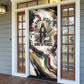 King Jesus Black Christmas Door Cover Religious Christian Faith Nativity Poinsettia
