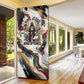 King Jesus Black Christmas Door Cover Religious Christian Faith Nativity Poinsettia