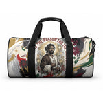 King Jesus Black Christmas Duffle Bag Religious Christian Faith Nativity Poinsettia
