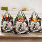King Jesus Black Christmas Grocery Bag Religious Christian Faith Nativity Poinsettia