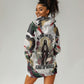 King Jesus Black Christmas Hoodie Dress Religious Christian Faith Nativity Poinsettia