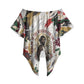 King Jesus Black Christmas Off Shoulder Wrap Waist Top Religious Christian Faith Nativity Poinsettia