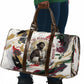 King Jesus Black Christmas Travel Bag Religious Christian Faith Nativity Poinsettia