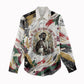 King Jesus Black Christmas Women Casual Shirt Religious Christian Faith Nativity Poinsettia