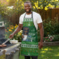 Black Jesus Merry Christmas Apron Santa Claus Africa - Religious Faith Holiday