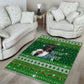 Black Jesus Merry Christmas Area Rug Santa Claus Africa - Religious Faith Holiday