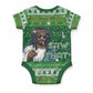 Black Jesus Merry Christmas Baby Onesie Santa Claus Africa - Religious Faith Holiday