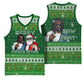 Black Jesus Merry Christmas Basketball Jersey Santa Claus Africa - Religious Faith Holiday