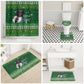 Black Jesus Merry Christmas Bathroom Set Santa Claus Africa - Religious Faith Holiday