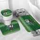 Black Jesus Merry Christmas Bathroom Set Santa Claus Africa - Religious Faith Holiday