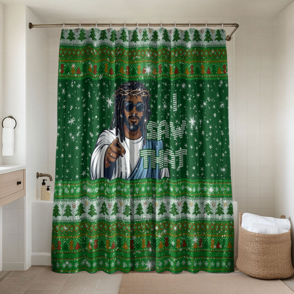 Black Jesus Merry Christmas Bathroom Set Santa Claus Africa - Religious Faith Holiday