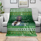 Black Jesus Merry Christmas Blanket Santa Claus Africa - Religious Faith Holiday