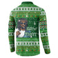 Black Jesus Merry Christmas Button Sweatshirt Santa Claus Africa - Religious Faith Holiday