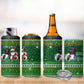 Black Jesus Merry Christmas 4 in 1 Can Cooler Tumbler Santa Claus Africa - Religious Faith Holiday