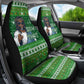 Black Jesus Merry Christmas Car Seat Cover Santa Claus Africa - Religious Faith Holiday