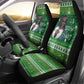 Black Jesus Merry Christmas Car Seat Cover Santa Claus Africa - Religious Faith Holiday