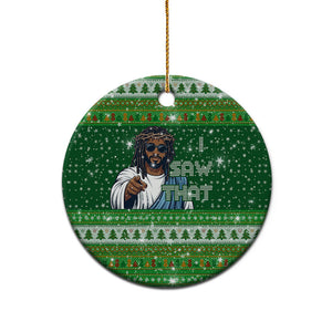 Black Jesus Merry Christmas Ceramic Ornament Santa Claus Africa - Religious Faith Holiday