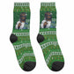 Black Jesus Merry Christmas Crew Socks Santa Claus Africa - Religious Faith Holiday