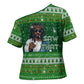 Black Jesus Merry Christmas Cross Shoulder Shirt Santa Claus Africa - Religious Faith Holiday