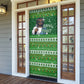 Black Jesus Merry Christmas Door Cover Santa Claus Africa - Religious Faith Holiday