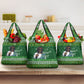 Black Jesus Merry Christmas Grocery Bag Santa Claus Africa - Religious Faith Holiday