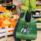 Black Jesus Merry Christmas Grocery Bag Santa Claus Africa - Religious Faith Holiday