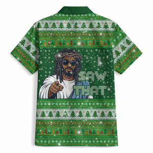 Black Jesus Merry Christmas Hawaiian Shirt Santa Claus Africa - Religious Faith Holiday