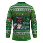 Black Jesus Merry Christmas Hockey Jersey Santa Claus Africa - Religious Faith Holiday