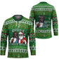 Black Jesus Merry Christmas Hockey Jersey Santa Claus Africa - Religious Faith Holiday