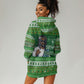 Black Jesus Merry Christmas Hoodie Dress Santa Claus Africa - Religious Faith Holiday