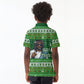 Black Jesus Merry Christmas Kid Polo Shirt Santa Claus Africa - Religious Faith Holiday