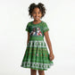 Black Jesus Merry Christmas Kid Short Sleeve Dress Santa Claus Africa - Religious Faith Holiday