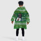 Black Jesus Merry Christmas Kid Wearable Blanket Hoodie Santa Claus Africa - Religious Faith Holiday