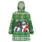Black Jesus Merry Christmas Kid Wearable Blanket Hoodie Santa Claus Africa - Religious Faith Holiday